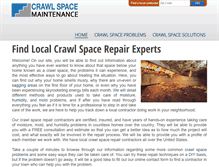 Tablet Screenshot of crawlspacemaintenance.com